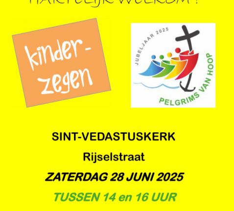 Kinderzegen in de St.-Vedastuskerk 