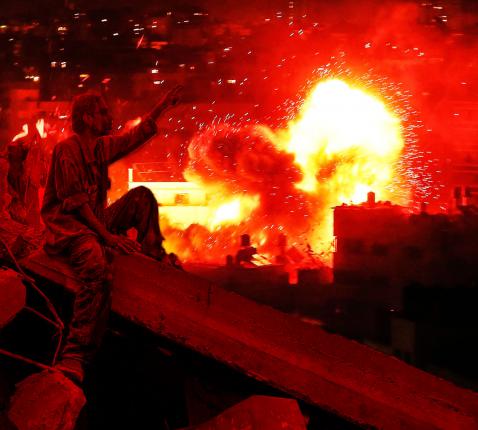 Abraham pleit voor Sodom. Gaza 