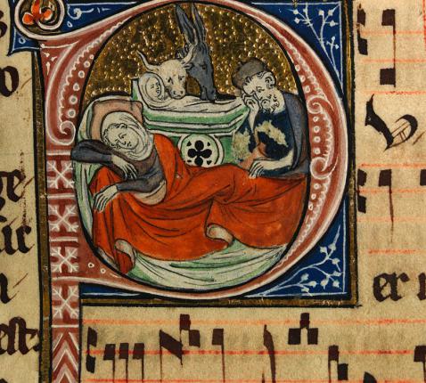 UIt een Engels handschrift, ca. 1310 © CC Commons