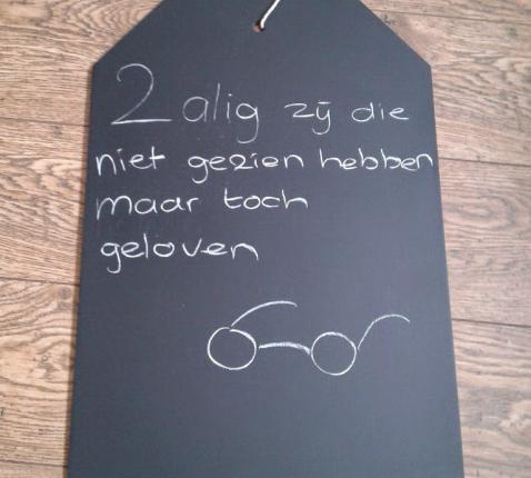 Niet zien, toch geloven © -