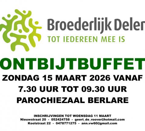 Ontbijtbuffet 