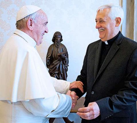 Arturo Sosa: „Onderscheiding, motor van de ignatiaanse spiritualiteit, is geen handleiding van een koffiezetmachine.”  © Belga Image