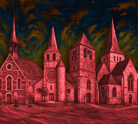 "Red Week" Kerken in 't rood, kerken in nood.  