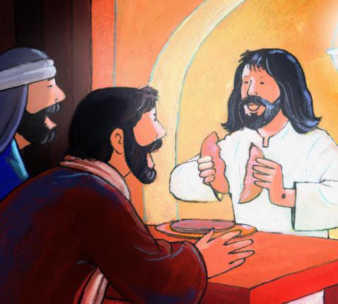 Jezus in Emmaüs. 