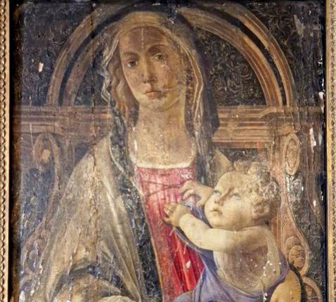 De teruggevonden Madonna met kind van Boticelli © Kipa-Apic