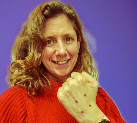 Saskia van den Kieboom doet mee aan de Week tegen pesten. 