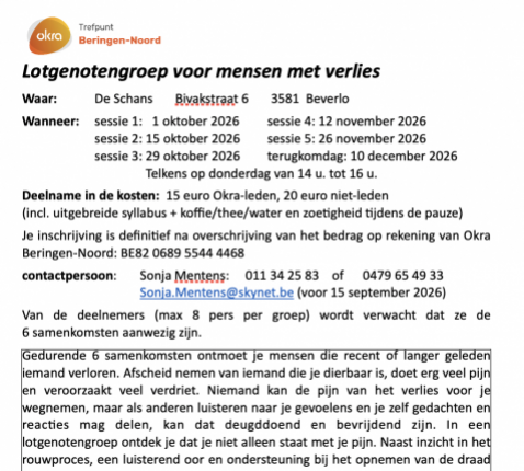 Mensen met verlies 