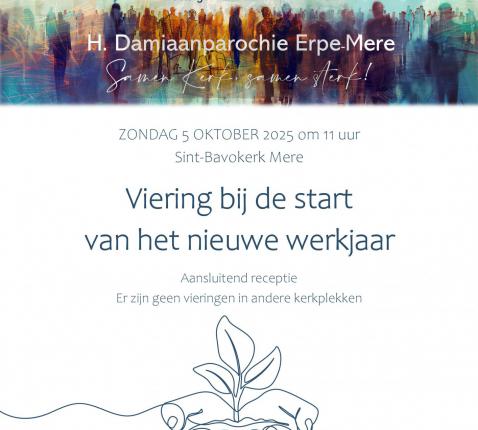 Startviering 5 oktober 2025 om 11.00 uur 