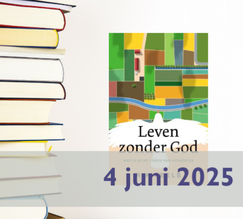 Leesgroep Leven zonder God van Rik Peels © cover boek + Afbeelding Herman Traub Pixabay