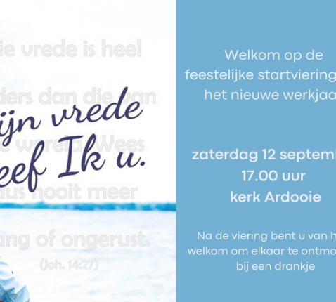 Uitnodiging startviering © PE Sint-Germanus Ardooie