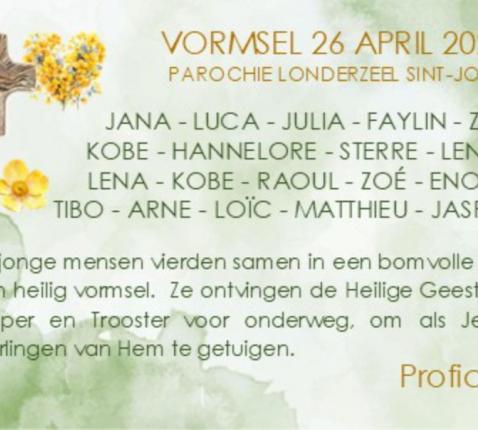 Vormsel 26/04/2026 