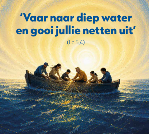 Vaar naar diep water en gooi jullie netten uit 