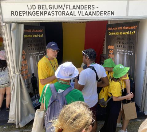 Getuigen op de Vocational Fair © Roepingenpastoraal Vlaanderen