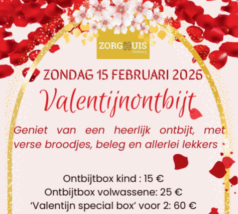 Valentijnontbijt t.v.v. Het Zorghuis Limburg 