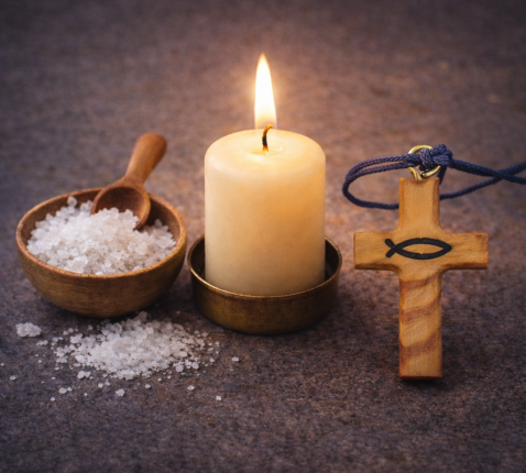 Zout - Licht - een kruisje... © Dirk Bellens