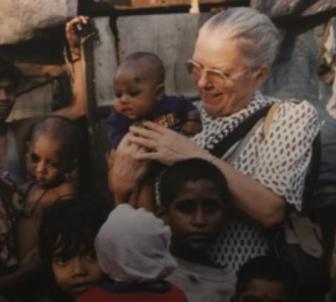 Zuster Jeanne Devos in India © KULeuven, Fonds Zuster Jeanne Devos