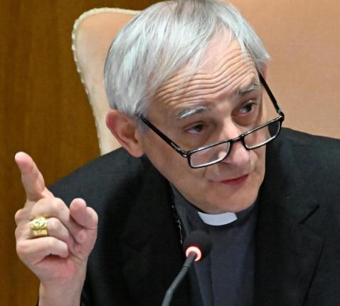 Kardinaal Matteo Zuppi, vredesgezant van de paus en voorzitter van de Italiaanse bisschoppen © Vatican Media