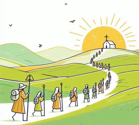 Op pelgrimstocht © Dries