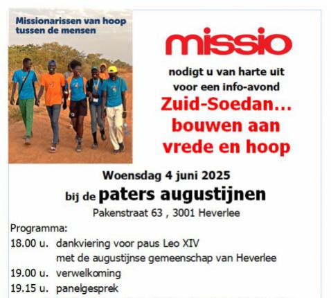 Affiche missionaire avond © Missio