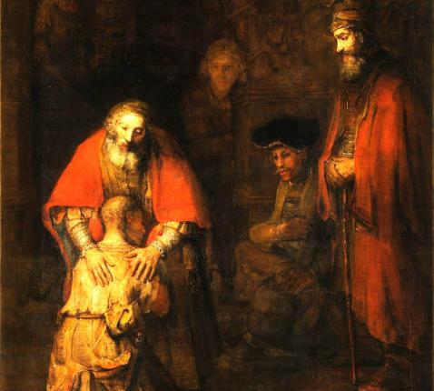 Afbeelding: Terugkeer van de verloren zoon, Rembrandt van Rijn 