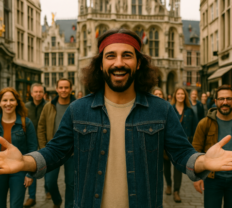 Jezus in Antwerpen © AI gegenereerd