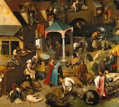 Pieter Breugel de Oude, Vlaamse spreekwoorden. © pixabay