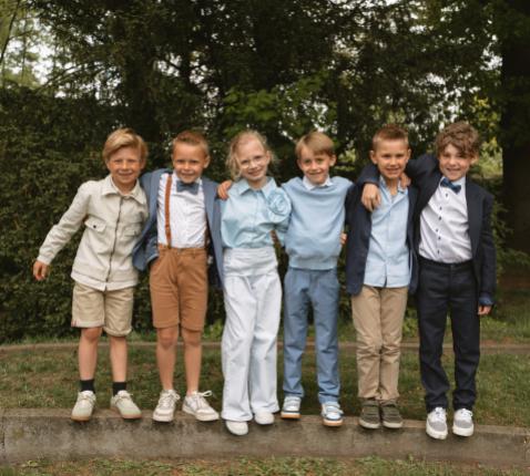 De eerstecommunicanten van Schoonbroek. © Sanne Wiuts
