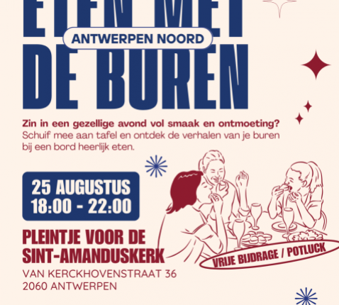 Eten met de buren in Antwerpen Noord © Orbit Parel 