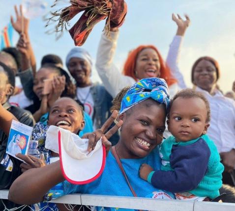 Congolees enthousiasme voor paus Franciscus © Vatican Media