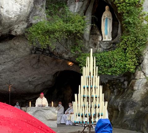 Jubileumbedevaart Lourdes augustus 2021 © Bedevaarten bisdom Gent, foto: Jonathan Beyaert 