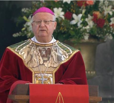 Bisschop Lode Van Hecke pinksteren 2023 eurovisieviering © rr