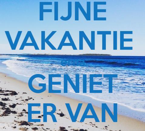 Fijne vakantie © Pinterest