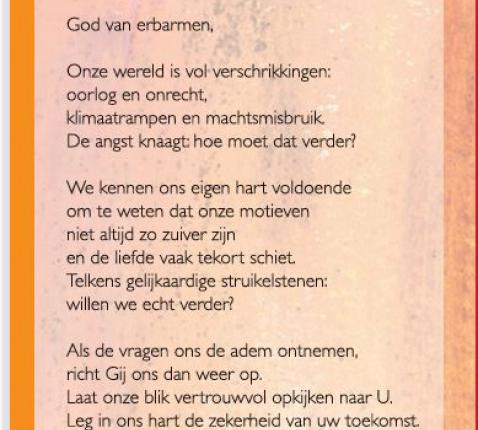 gebed eerste zondag advent volwasssen © CCV Gent, ontwerp: Nathalie Praet