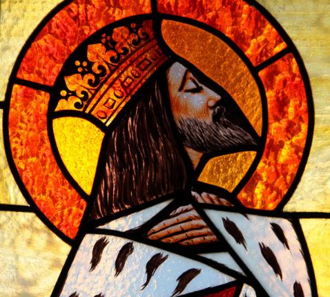 glasraam Yoors in pastorie OLVM Jozef Wautersstraat © Mia Verbanck