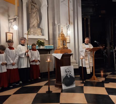 Relikwie H. Bernadette in de basiliek van Scherpenheuvel 