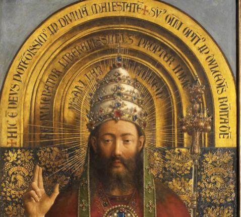 Lam Gods paneel Christus © Sint-Baafskathedraal - www.artinflanders.be - foto: Hugo Maertens 