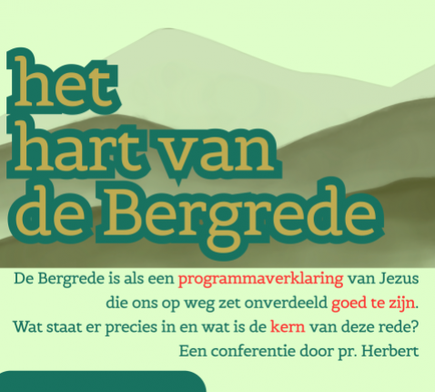 Affiche Het hart van de bergrede 