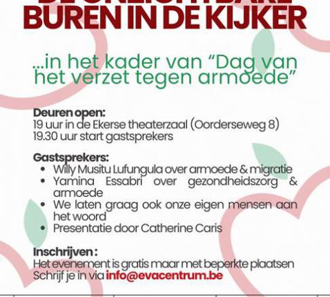 De onzichtbare buren in de kijker- Eva centrum © Eva centrum