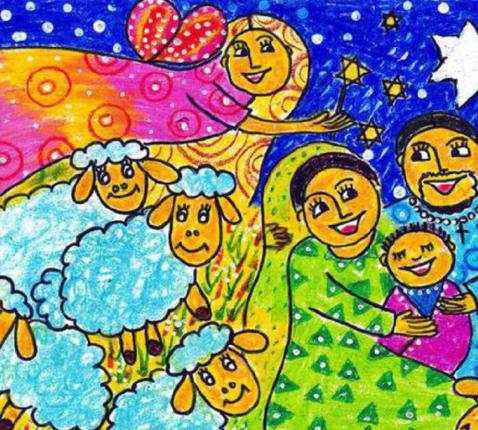 Kerstkaart uit Sri Lanka © Missio
