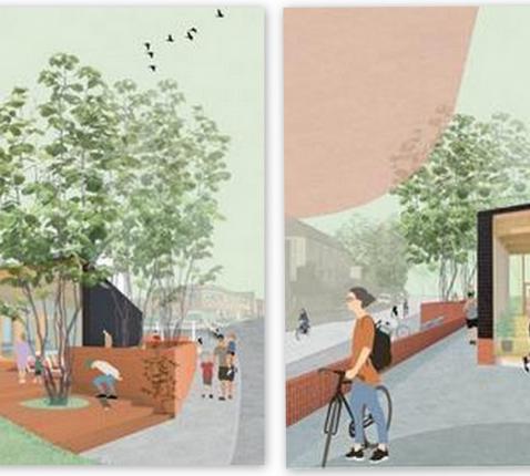 Ontwerp nieuwe parochiezaal © KPW architecten