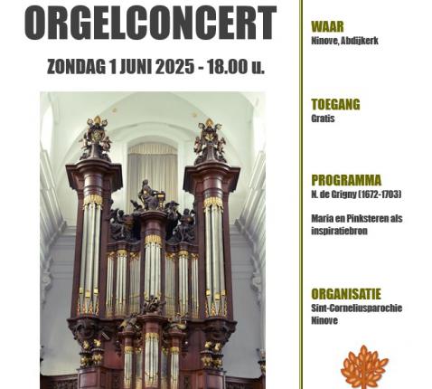 Orgelconcert in de Abdijkerk Ninove - 1 juni 2025 © Frederik Van Rampelberg