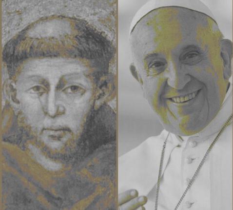Sint-Franciscus en paus Franciscus: één pleidooi voor universele broederlijkheid. © Kerknet