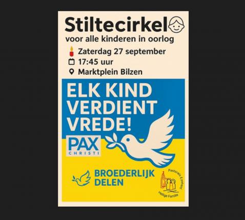 Dag van de vrede: stiltecirkel in Bilzen © pax christi