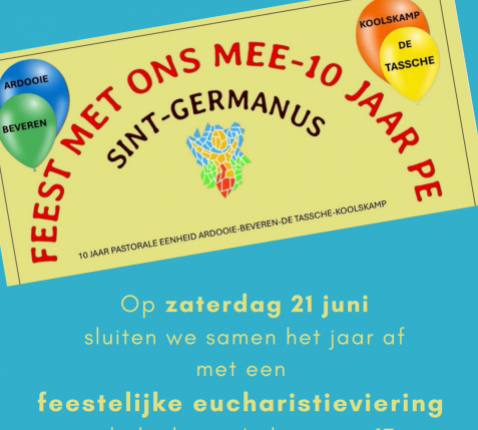 Uitnodiging slotviering © PE Sint-Germanus Ardooie