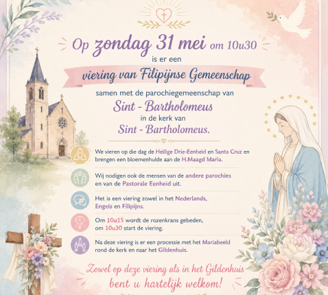 uitnodigen 31 mei Sint - Bartholomeus 