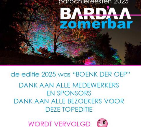 Bedankt Bar d'Aa 