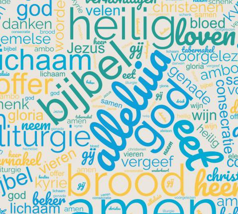 Woordwolk Bijbelse vorming © Erna Nevejant