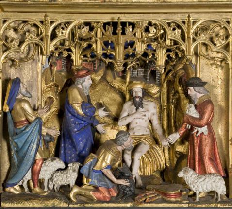Sint-Job retabel: houten beelden 