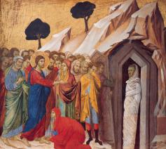 De opstanding van Lazarus door Duccio di Buoninsegna © Duccio di Buoninsegna