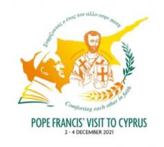 Het officiële logo van het bezoek van paus Franciscus aan Cyprus © VaticanMedia